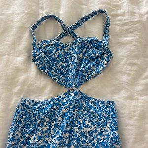 Zara cutout midi dress size small